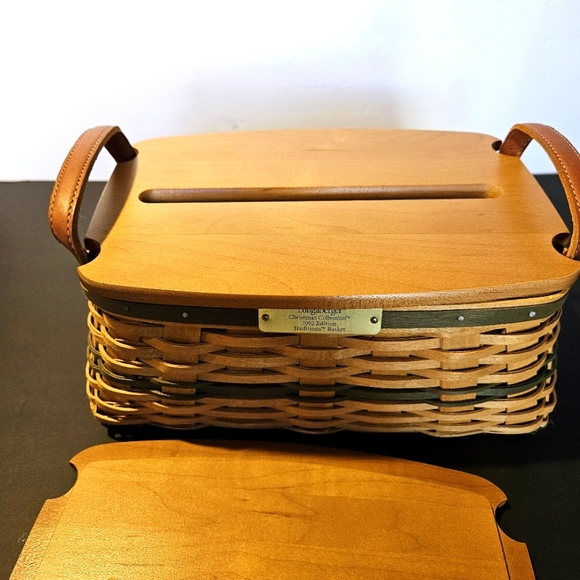 Longaberger Christmas Collection 2002 Edition Traditions Basket Leather Handles - Picture 6 of 14
